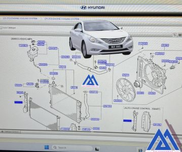 بادگیر رادیاتور هیوندا سوناتا yf راست 291343S000