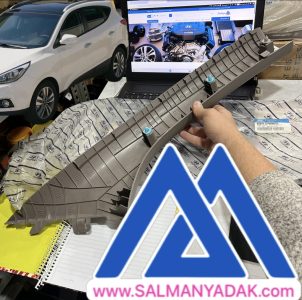 قاپ ستون جلو توسان IX35 چپ اصلی 858102S000MCH