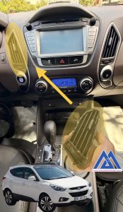 دریچه بخاری هیوندا سانتافه IX45 وسط چپ اصلی 974102S000