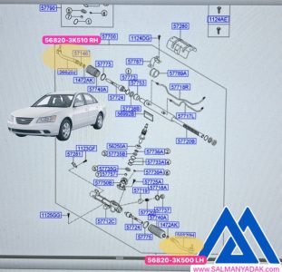 سیبک فرمان هیوندا سوناتا NF اصلی چپ 568203K500